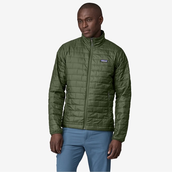 Patagonia Other - Patagonia Men's Medium Nano Puff Jacket Primaloft Full Zip Green Puffer Coat